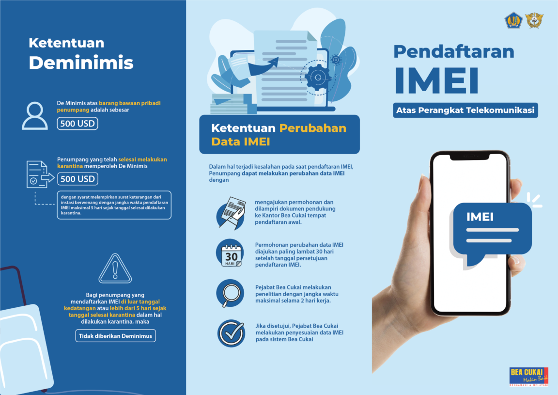 Bea Cukai Permudah Pendaftaran IMEI PAJAK